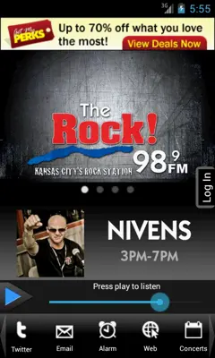 The Rock! android App screenshot 1